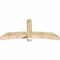 Ekena Millwork Bellingham Rough Sawn Timber Gable Bracket, Douglas Fir, 72"W x 33"H x 6"D x 6"F, 11/12 Pitch GBW072X33X0606BEL00RDF - alternate 4